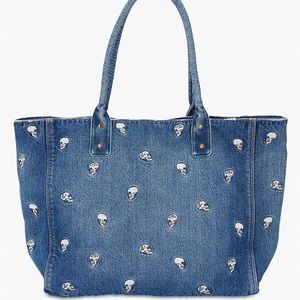 **DISO** Lucky Brand Barrel Skull Embroidered Tote